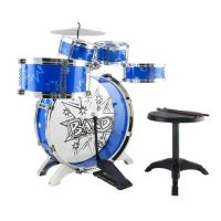 ราคา กลองชุด 5 ชิ้น สำหรับเด็ก พร้อมเก้าอี้ (สีน้ำเงิน) (58777874)