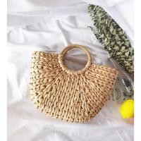 ราคา พร้อมส่ง กระเป๋าสาน ห่วงกลมหิ้ว กระเป๋าเที่ยวทะเล (1533392802)