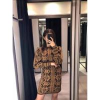 ราคา เดรสแขนยาวลายVersace (6744899607)