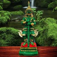 ราคา ท้าวเวสสุวรรณ วัดสุทัศน์ สีเขียวปิดทอง (กว้าง3นิ้ว สูง32ซม.)งานเรซิ่นลงสีปิดทองสวยงาม เข้าพิธีเทวาภิเษกวัดสุทัศน์และวัดจ (14986128582)