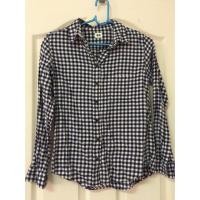 ราคา เสื้อเชิ้ตลายสก็อตUniqlo น้ำเงินขาว (259668577)
