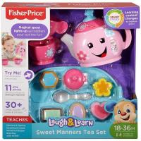 ราคา (ซื้อมา2195บ) ของใหม่ ขายขาดทุน ชุดชา มีเสียง มีไฟ fisher price laugh and learn sweet manners tea ของเล่นเสริมพัฒนาการ (4257323426)