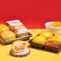 ราคา ขนมเปี๊ยะฝอยทองลาวา​ กล่อง4ชิ้น​ ฝอยทองแน่นใส้ลาวาเข้มข้น (14051364093)