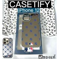 ราคา CASETIFY for iPhone 12 MLB NY monogram เคสกระจก ไอโฟน12 mirror case เคสติฟาย (24550169087)