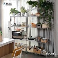 ราคา ชั้นวางปรับระดับ 4-5 ชั้น ขนาด 75x35x150 cm. สีโครเมี่ยม รับน้ำหนัก 300 กิโลกรัม (17398450040)