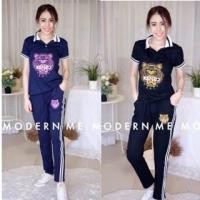 ราคา เซตKenzoเสื้อคอปก+กางเกง สกรีนคมชัด (753459987)