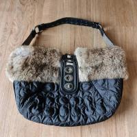 ราคา กระเป๋า Coach มือสอง ของแท้ ขนสัตว์ กระเป๋าโค้ช สะพายข้าง (7856398417)