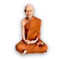 ราคา [nachariti]รูปหล่อ หลวงปู่มั่น ภูริทตฺโต รูปปั้น รูปเหมือนจริง เกจิ หุ่นขี้ผึ้งหลวงปู่มั่น หน้าตัก 5นิ้ว (21777551308)