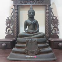 ราคา ✅️พระบูชาพระพุทธโสธร สำนักพุทธรัตนประทีป ปี 2500 ผิวหิ้งหล่อหนาดินไทย หน้าตัก 4.5 นิ้ว สูง 9 นิ้ว ฐานล่าง 7.5 นิ้ว หลัง (23329130580)