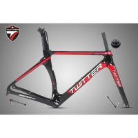 ราคา Carbon Road Bicycle Frame Twitter SNIPER2.0 Thru-axle F12*100 R12*142mm Disc Brake Grave Bike Road Frame (20634393180)