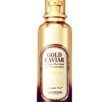 ราคา ของแท้ 100% Skinfood Gold Caviar Collagen Plus Toner 120 mL. (ไซส์จริง) (1068972363)
