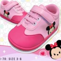 ราคา รองเท้าเด็ก รองเท้ผ้าใบเด็กลายมิ๊กกี้เม้าส์ Disney Tsum Tsum ใส่เดินแล้วมีเสียง ไม่ต้องกลัวน้องหาย ขอบนุ่ม กันรองเท้ากัด (9643676064)