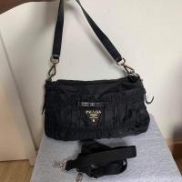 ราคา กระเป๋าปั้มตราPradaมือ2สีดำ (6154671416)