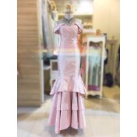 ราคา [พร้อมส่ง]ชุดราตรียาวสีชมพู ชุดราตรีสีเงิน ชุดราตรีหางปลาสีชมพู ชุดราตรีหางปลาสีเทา ชุดpre-wedding ชุดแต่งงานฟรีไซส์ (1667370142)