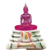 ราคา หลวงพ่อโสธรแก้วใส สีม่วง ประจำวันเกิด (หน้าตัก 5นิ้ว สูง23ซม.) ด้านในหน้าอกพระพุทธรูปบรรจุองค์พระแก้วมรกต บูชา 1 ได้ถึง (20110752401)