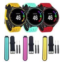 ราคา สายนาฬิกาข้อมือ ซิลิโคน สำหรับ Garmin Forerunner 220 230 235 620 630 735 (1359458278)