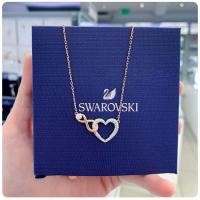 ราคา สินค้าพร้อมส่งสร้อยคอSwarovski infinity Rosegold tone plated (22728252570)