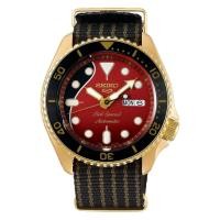 ราคา (แบบผ่อน)SEIKO 5 SPORTS AUTOMATIC Brian May Limited Edition นาฬิกาข้อมือผุ็ชาย สายผ้า รุ่น SRPH80K / SRPH80K1 (Red/Gold) (14758514161)