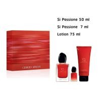 ราคา Gift Set Giorgio Armani SI Passione EDP 50 ml + 7 ml + Body Lotion 75 ml. (8201328593)