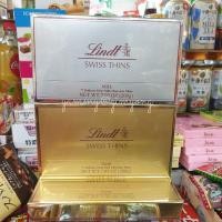 ราคา LINDT Swiss Dark Chocolate & Milk Chocolate  Thins ช็อกโกแลตแผ่นบาง 2 รสชาติ (6176066384)