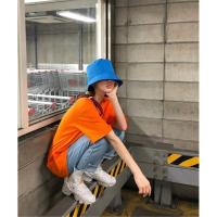 ราคา เสื้อยืดเปล่าสีส้ม เสื้อยืดสีส้มคอกลม ไม่แถมถุงเท้า S-5XL มีไซต์เด็ก (23068314796)