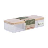 ราคา INDEX LIVING MALL กล่องเหลี่ยม 8 ช่อง รุ่นนามีโก้ ขนาด 570 มล. - สีใสโปร่ง (18638114573)