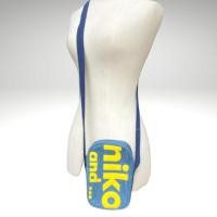 ราคา Niko and... กระเป๋ามือสอง กระเป๋าสะพายข้างผ้าเดนิมสกรีนลายแบรนด์ (10397168814)