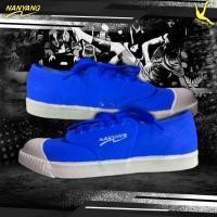 ราคา รองเท้านันยางเพ้นท์ #ลายตะกร้อ สีน้ำเงินล้วน Sepak Takraw (18685752690)