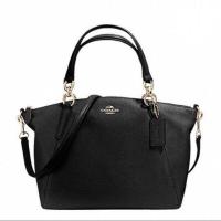 ราคา COACH F36675 พัด 13 นิ้ว หนังแท้ สีดำ (7333090469)