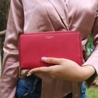 ราคา COACH zip around wallet (599752522)