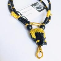 ราคา สร้อยคอคล้องพระกะลาทองเลเซอร์ ข้อห่วงทองไมครอน เศียรช้างเรซินพร้อมสปริงก้ามปูสแตนเลสเลเซอร์ (2314139719)