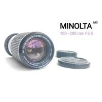 ราคา เลนส์มือหมุน ยี่ห้อ minolta Mc zoom rokkor 100-200mmmount md พร้อมฝาหน้า ท้าย (13081114137)