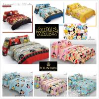ราคา ลิขสิทธิ์แท้%STAR WARS Tum Tsum:ชุดผ้าปูที่นอน(ไม่รวมผ้านวม)ขนาด3.5, 5 6ฟุต เครื่องนอนฟาวน์เทนFountainลายการ์ตูนซูมซูม (1545101332)