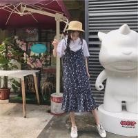 ราคา ชุดเซต เสื้อแขนสั้น+เอี๊ยมกระโปรงตัวยาว (984974634)