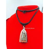 ราคา SG032 สร้อยเชือกร่มดำล้วน หนา 4 มิล แขวนพระ 2 องค์ (6004771623)