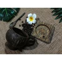 ราคา ชุดถ้วยกาแฟทำจากกะลามะพร้าวมาพร้อมกับถาดรองทำจากไม้ตาลและช้อนคนทำจากไม้ตาล (7453880971)