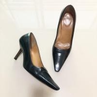 ราคา รองเท้าแบรนด์เนมมือสอง Gucci shoes s.37.5 made in Italy Authentic% เป็นส้นสูงที่ใส่เดินสบายมากค่ะ สูง2” (1769742913)