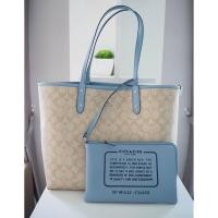 ราคา New !!! COACH F36658 REVERSIBLE CITY TOTE IN SIGNATURE Tote กลับด้าน ลาย C ขอบฟ้า (379868648)