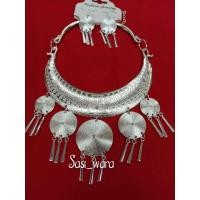 ราคา เซตสร้อยโปงลางสีเงิน สร้อยพื้นเมือง (3855221473)