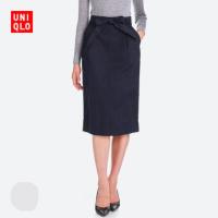 ราคา Uniqlo กระโปรงมีโบว์ผูกเอวทรงตรง size L เอว 28”-30” (2638656953)