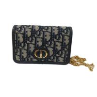 ราคา Dior Montaigne กระเป๋าถือสายโซ่แนวทแยงผ้าแคนวาสสีน้ำเงินนาโน (22508911319)