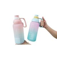 ราคา BZ-1600 พร้อมส่ง !! กระบอกน้ำพลาสติก สีพาสเทล 1600ml รุ่นสีพาสเทล มีหูจับมือ พร้อมหลอด พร้อมปิดฝาได้ แถมฟรี!สติกเกอร์ (21339185509)