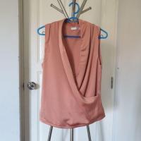 ราคา เสื้อแขนกุดคอถ่วง สีโอรส (6935173375)