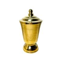 ราคา โกศทรงกระปุก ทองเหลืองแท้ 100% แบบฝาเกลียว สูง 5 นิ้ว กว้าง 2.5 นิ้ว (21814878467)