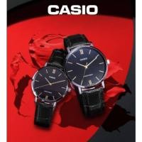 ราคา นาฬิกาคู่รัก Casio รุ่น MTP-VT01L-1B , LTP-VT01L-1B สายหนังสีดำ หน้าปัดดำ สไตล์เรียบหรู -สินค้าข่องแท้100% ประกัน1ปีเต็ม (11883445862)