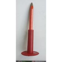 ราคา Chisel เหล็กสกัด ด้ามหุ้มยางสีแดง ปากแหลม ขนาด 10 นิ้ว (6609510183)