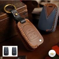 ราคา ซองหนังแท้ ใส่กุญแจรีโมทรถยนต์ รุ่นหนังกลับ Chevrolet Captiva,Cruze,Colorado,Trailblazer,Sonic พับข้าง 2,3 ปุ่ม (19859359742)