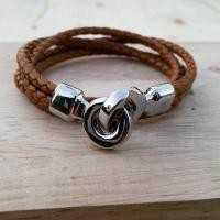 ราคา nn_braceletสายรัดข้อมือ RASTACLAT รหัส 192 หนังถักเส้นคู่พันสองทบ ตัวล็อคเป็นเลสสไตล์เก๋มากค่ะ (965037170)