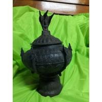 ราคา บาตรน้ำมนต์ทองเหลืองโบราณเก่ามากๆสภาพดีสมบูรณ์น่าเก็บสะสมหรือบูชา (8230206768)