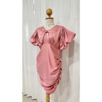 ราคา เดรสโบว์หน้าด้านข้างจับจีบสวยมากใส่ออกงารได้สบายๆค่ะ (23618689997)